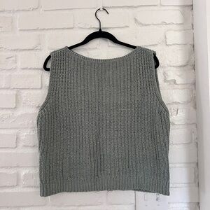 Sage Knit Sleeveless Top